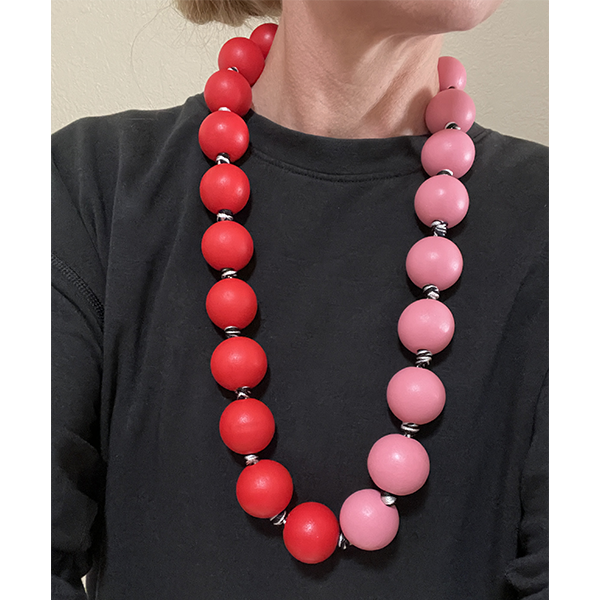 Red bauble necklace cheap