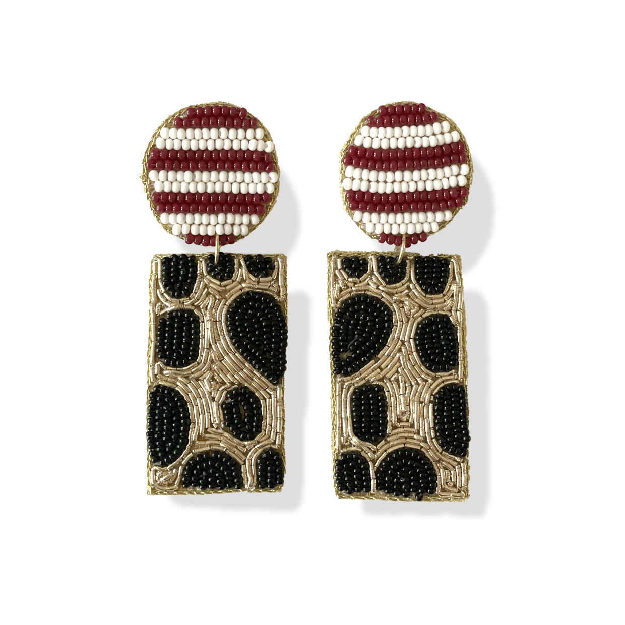Animal print earrings hotsell
